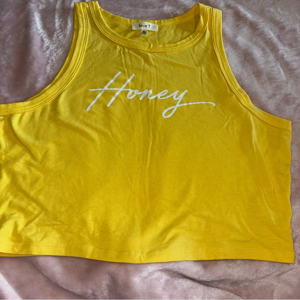 Love Bright Yellow Tank Top